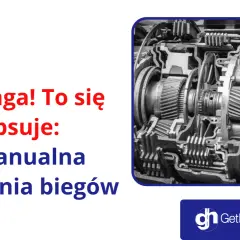 Przekładnia manualna w przekroju. Zwróć uwagę na skomplikowane mechanizmy, które mogą ulec awarii.