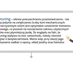 Chiptuning to optymalizacja pracy silnika, nie tylko zwiększenie mocy. Pamiętaj o bezpieczeństwie i zadbaj o hamulce!
